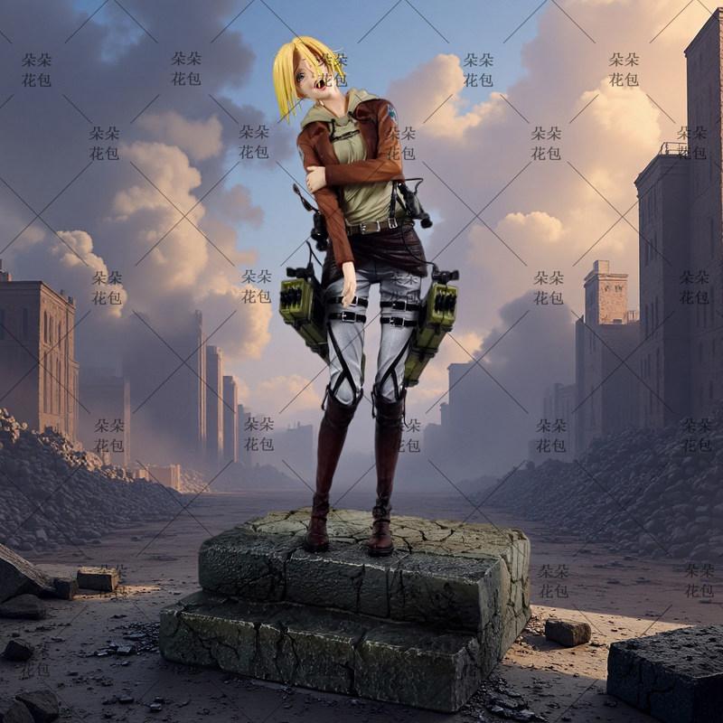 New In Stock Attack On Titan Anime Figures Annie Leonhart Figures Pvc Statue Collection Model Room Decoration Birthday Gift Toys