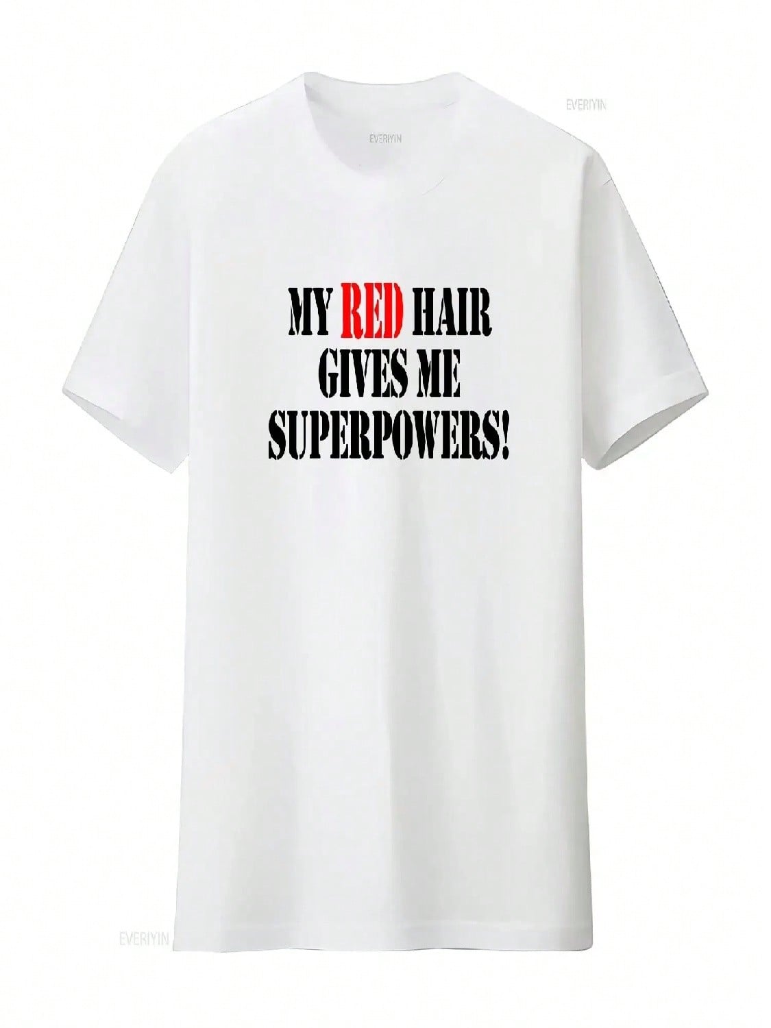 Funny My Red Hair Gives Me Superpowers Redheads Heroes T Shirt Vintage Washed Unisex Soft Graphic Slightly Stylish Homme S разноцветный