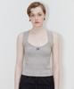 SINOON Scallop Punching Knit Sleeveless (Grey)