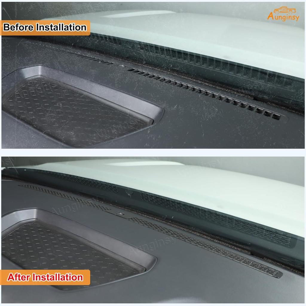 Aunginsy Dashboard Air Vent Grill Panel Cover Compatible with Nissan Frontier 2022-2025 Center Console Air Outlet Anti-Blocking Mesh Dash Air Vent