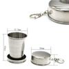 Folded Stainless Steel Folding Cup 150/250ML Collapsible Cups Retractable Cup  Travel