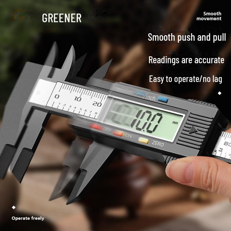 Green Forest High-Precision Electronic Vernier Caliper for Jewelry and Craft Measurements