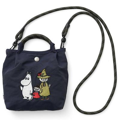 [Moomin] Kadınlar İçin Pochette Mini Omuz Çantası rmpk-03 Lacivert (Grup)
