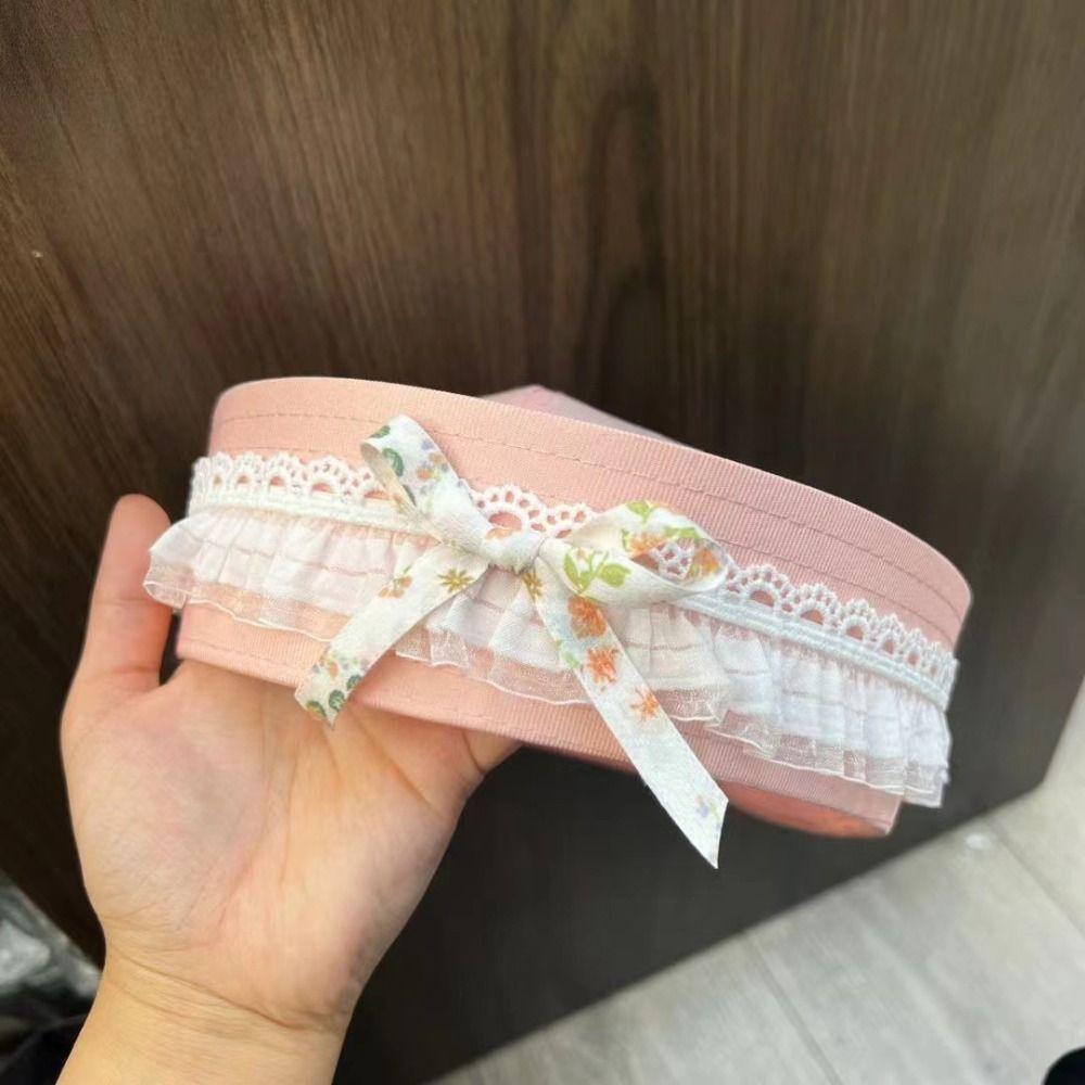 Y2k Sailor Caps Bow Lace Berets Cute Navy Hat  Women