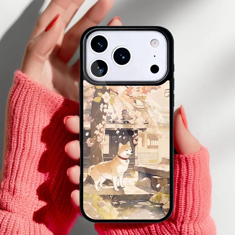 Shiba Inu Cute Cartoon Art Phone Case for iPhone 17 Air 16e 15 14 13 Pro Max Back Cover for 12 11 Pro Coque