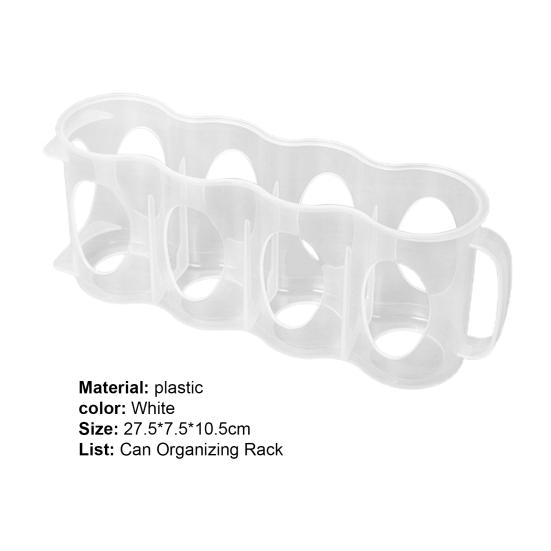 Flexible Beverage Holder Good Ventilating Plastic Refrigerator Compartment Soda Can Rack Kitchen