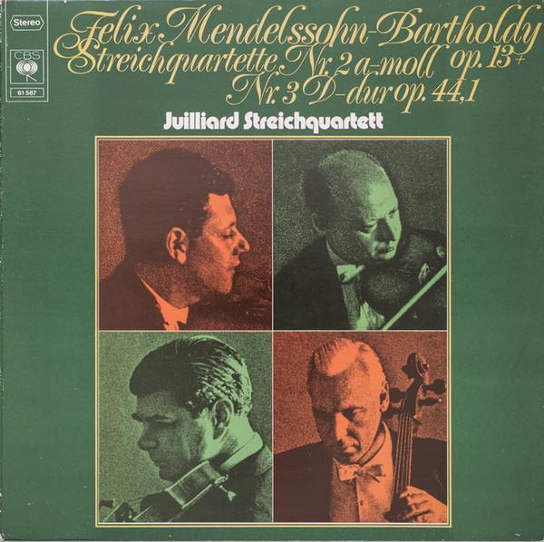 LP Record FELIX MENDELSSOHN-BARTHOLDY / JUILL - Streichquartette Nr. 2 A-Moll Op. 1 61587 CBS 1975 Germany, A Classical Used
