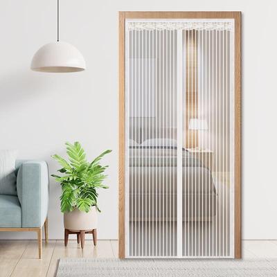 Magnetic Mosquito-Proof Door Curtain: Punch-Free Soft Gauze with Velcro Edge
