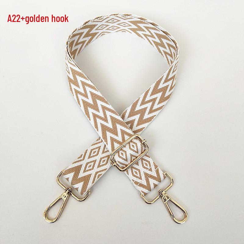 Bunter Damen-Taschen-Ersatzriemen - Bestickt, Breit, Dekompressionsfähig, Einzelne Schulter, Umhängetasche, Rucksack, Lanyard-Stil.