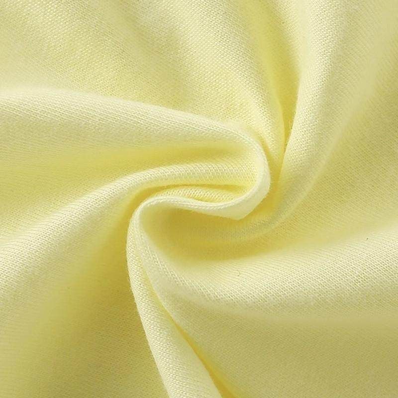 2025 Summer Girls' Comfortable T-Shirt New Short-Sleeve Stylish Little Rabbit European and American Style Top Round Neck Ruffled Edge 0-8 Years Old