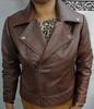 Womens Leather Jacket, BIKER Leather Jacket Wit Long Sleeves, Women DISTRESSED Brown Cropped Vintage Biker Real Leather Jacket Antique BROWN