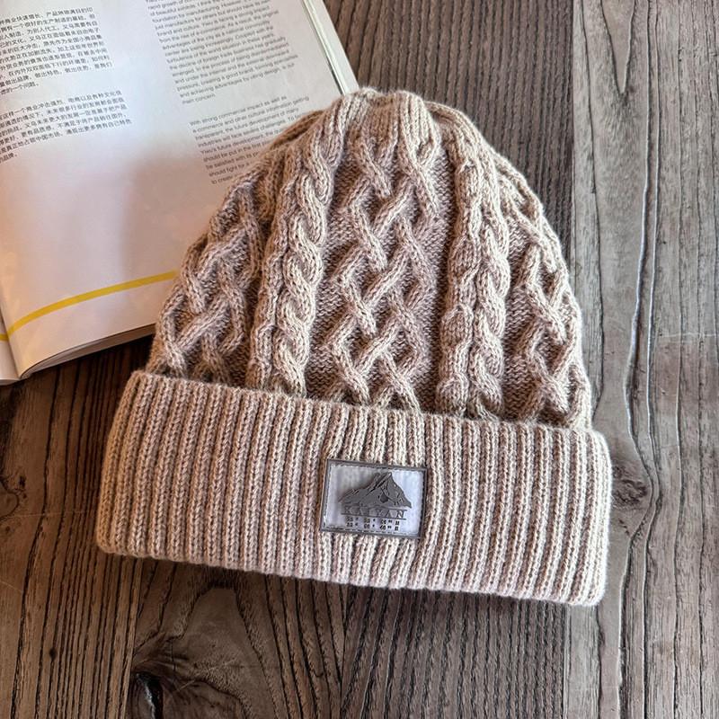 Acrylic Knit Hat For Men Winter Warmth Windproof Ears Protection Casual Style