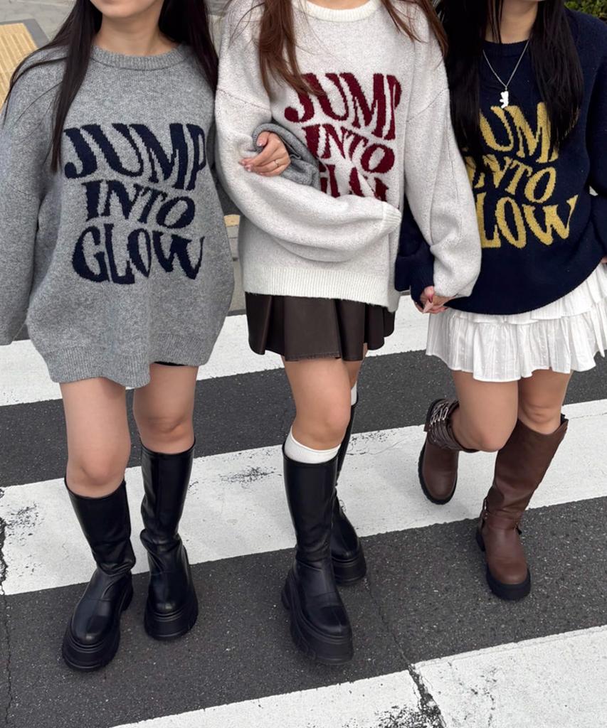 WEGO Fluffy Graphic Knit Big Pullover Size Pattern 2 Sweater, Top, Autumn/Winter Clothes, Gift, Girly, Cute, Women's, F,