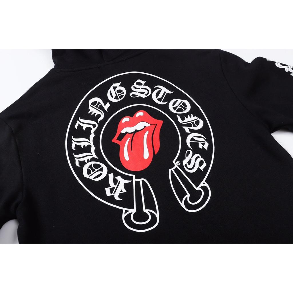 826 CHROME HEARTS 2025 Autumn and Winter New Plus Size Classic Style Logo Zipper Hooded Sweatshirt, Suitable for Couples To Wear