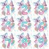Fashionable Butterfly Digital Balloon Set for Children's Birthday Party and Gathering Decoration Set, Dreamy Butterfly Digital Set