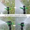 1pc 4-Point Plastic Adjustable Rocker Arm Sprinkler Head 360-Degree Automatic Rotating Sprinkler For Garden Lawn Irrigation