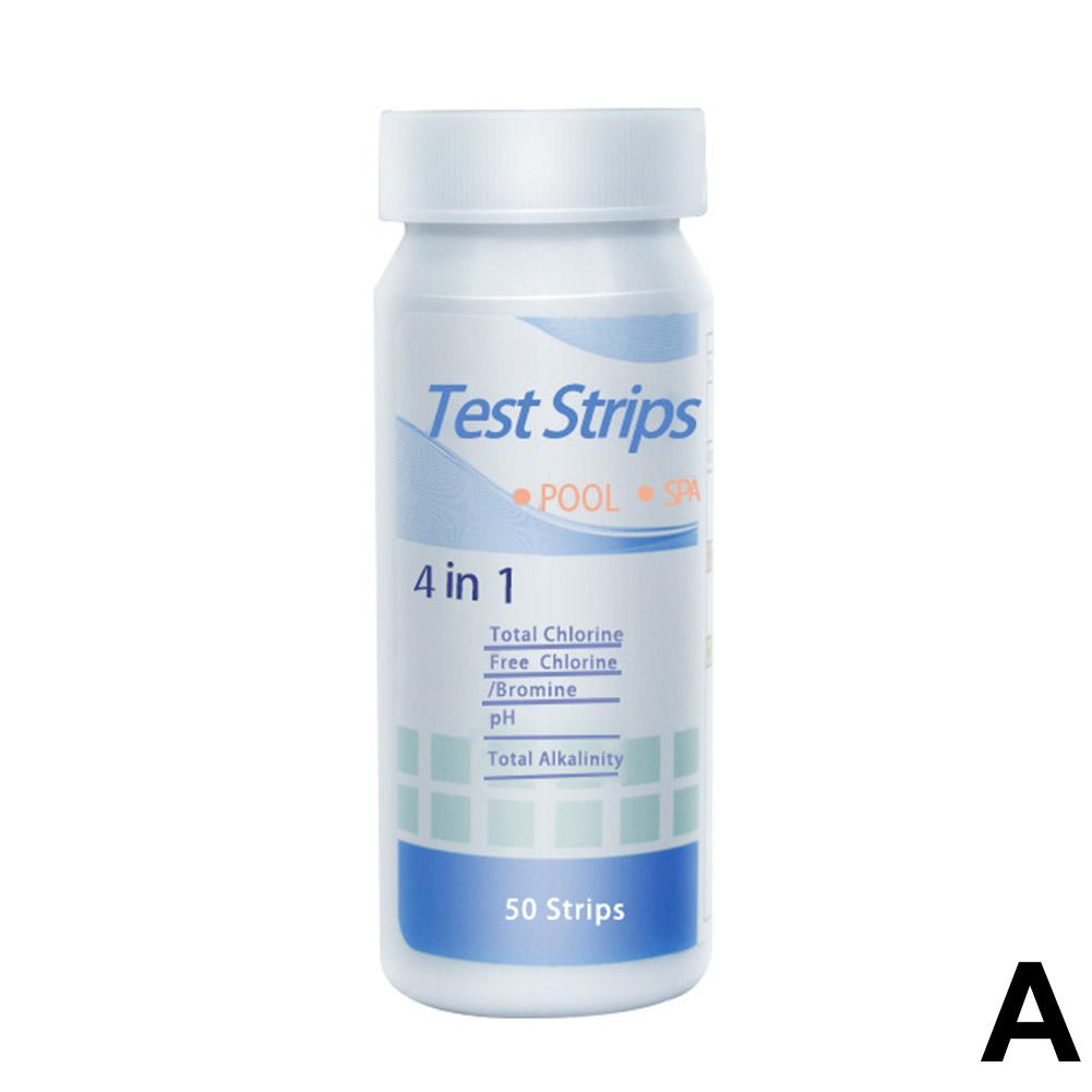 50 Strips Multipurpose Swimming Pool PH Precise Test Paper PH Value Test Kits For Residual Chlorine, Free Fhlorine, Nitrate