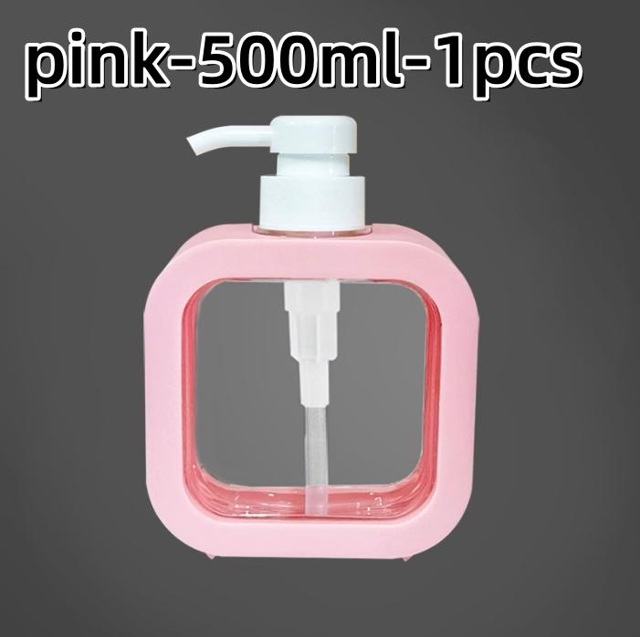 300/500ml Badkamer Zeepdispensers Hervulbare Lotion Shampoo Douchegel Houder Draagbare Reizen Dispenser Lege Bad Pomp Fles