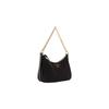 Michael Kors Jet Set Charm Leather Trim Shoulder Bag, Handbag Small Women's Black 32H1GT9C1C-001
