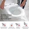 50Pcs Individually Packaged Disposable Toilet Seat Cover Transparent PE Toilet Cover Thickened Safety Toilet Paper Pads