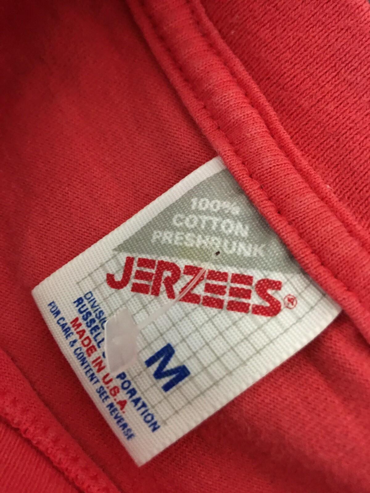 Vintage Jerzees T Shirt Plane Peach Size S