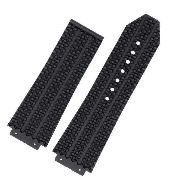 Watchbands for HUBLOT BIG BANG Silicone 26*19mm Waterproof Men's Watch Strap Chain Watch Accessories Rubber Bracelet Wristband