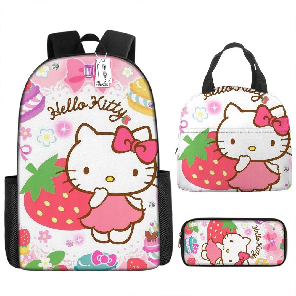 Student School Bag Bento Bag Insulated Lunch Bag Cartoon Cute Kt Children'S Backpack
