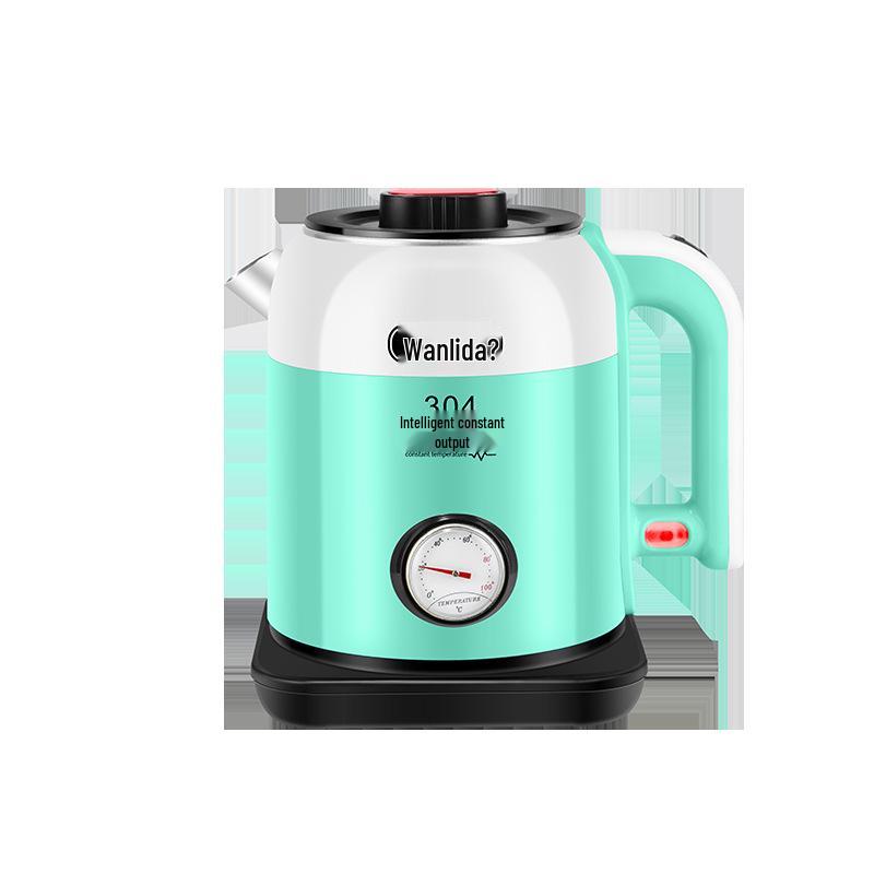 Smart 304 Stainless Steel Electric Kettle with Real-Time Temperature Display, Large Capacity, Safe for Infants and Pregnant Women.