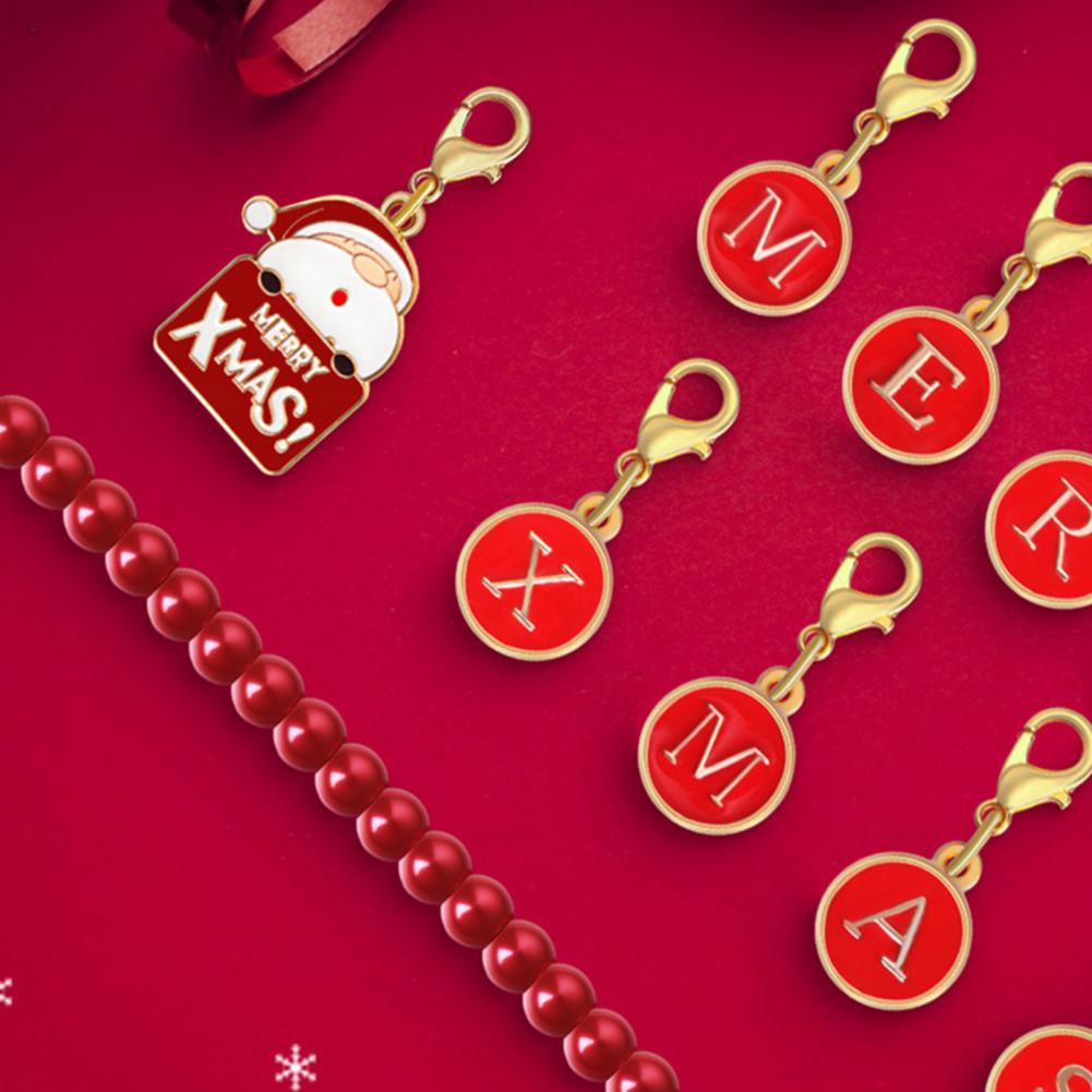 Christmas Pendant Holiday Decoration Pendant Vintage Enamel Bead Christmas Garland Pendant Set for Festive Home Decor