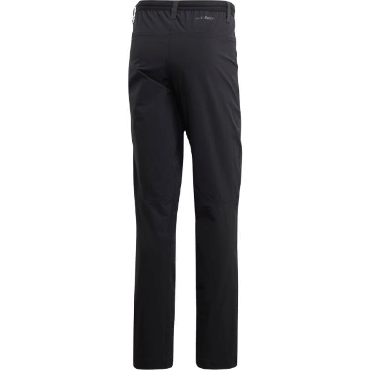 Adidas Outdoor Series Breathable Solid Color Mid-Rise Knitted Sports Pants Men Bottoms Black CF4698