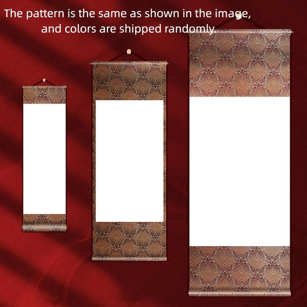Painting Drawing Paper Blank Hanging Blank Scroll Calligraphy Paintings Mounting Scroll  Buddhists