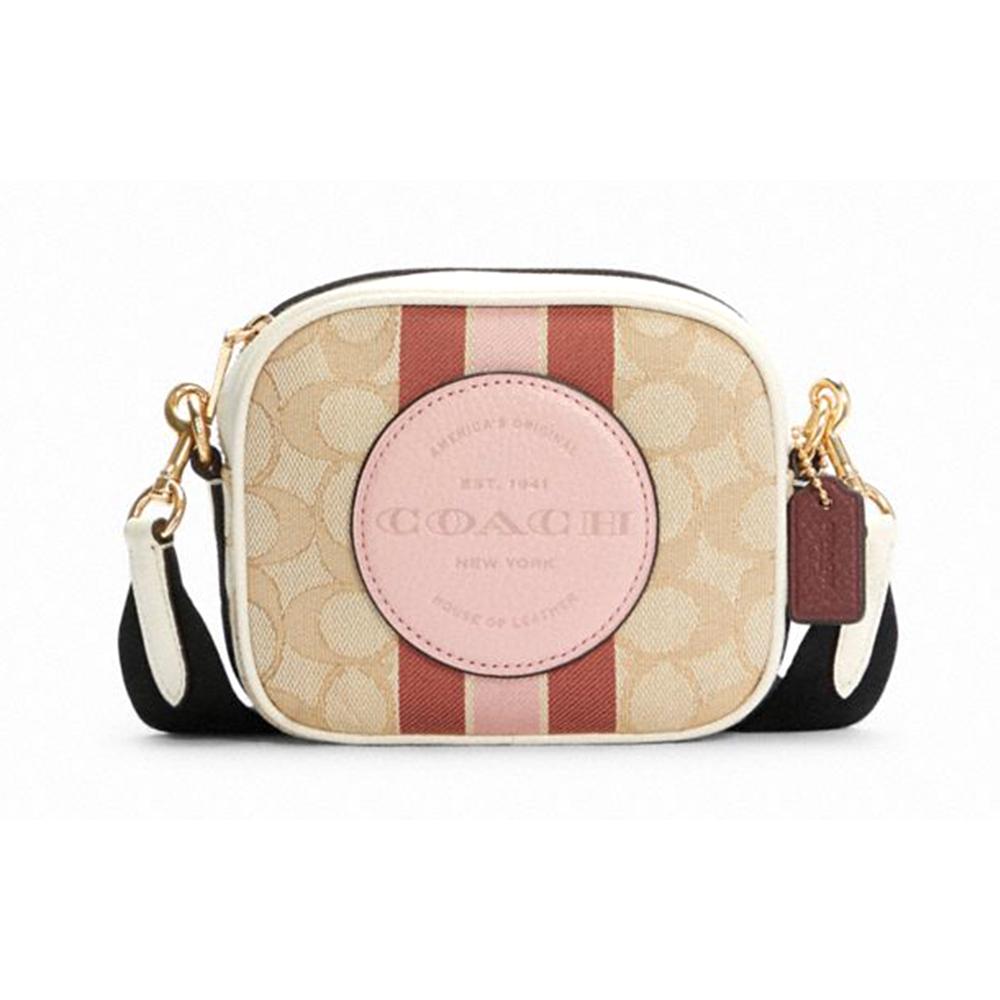 

New COACH Dempsey Sheepskin Small Square Bag Camera Bag Crossbody Bag Women s Khaki 7057-IMSQ9 35.3*14.2*29.0CM