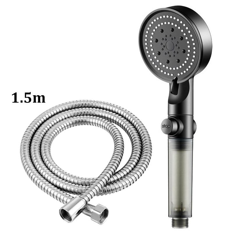 Five-speed High-pressure Shower Head PP Cotton Filter Home Bathroom Shower Bathroom Accessories Set