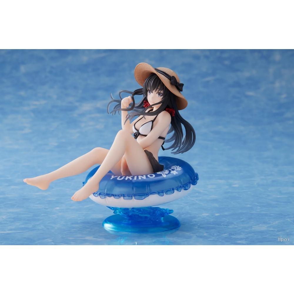 10CM Yukinoshita Yukin Figure Yahari Ore No Seishun Love Comedy Wa Machigatteiru Anime Swimsuit Model Swimming Lap Toy Gifts Pvc