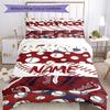 3pcs Custom Name Baseball Bedding Set Duvet Cover Closure Includes 1 Duvet Cover & 2 Pillowcases, Soft and Comfortable for All Seasons.
