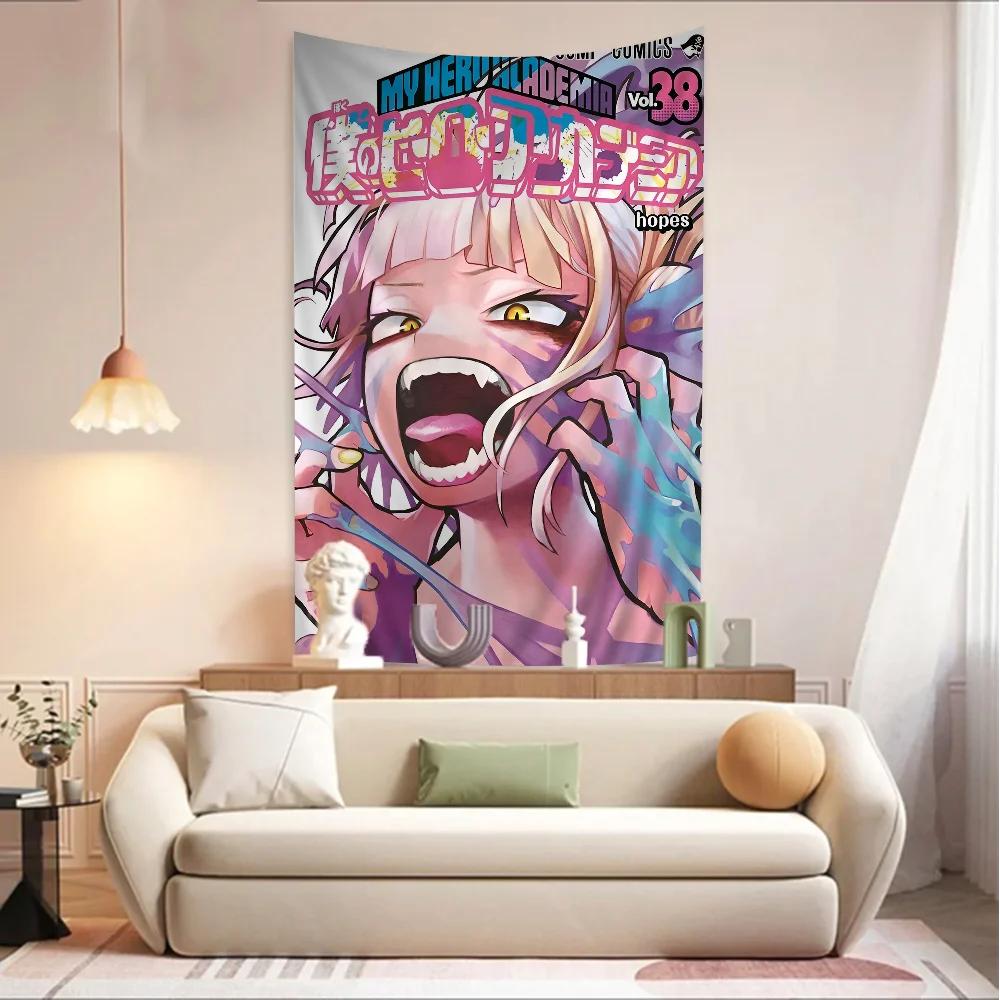 Himiko Toga Boku No Hero Academia Printed Wall Tapestry Indian Buddha Decoration Witchcraft Bohemian Hippie Wall Art Decor
