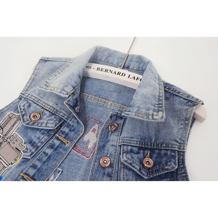 Spring and Autumn Denim Vest Women's New European Style Fashion Summer Short Tank Top Vest