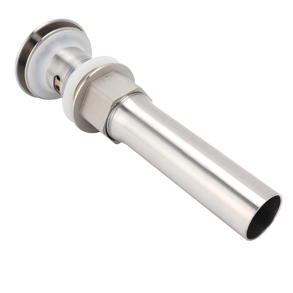 Stainless Steel Sink Drain with Overflow Undercounter Sink Drain Filter Stopper for Home
