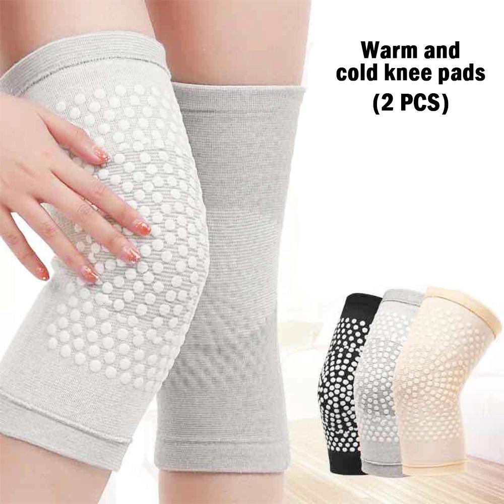 2pcs Self Heating Support Knee Pads Knee Brace Warm for Arthritis Joint Pain Relief and Injury Recovery Belt Knee Massager Foot
