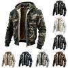 Men's Winter Camouflage Outdoor Hooded -Lined Jacket