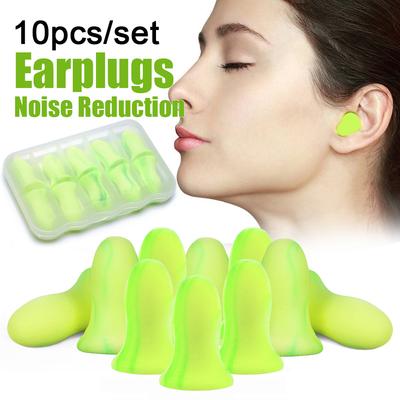 2/10Pcs Sleeping Ear Plugs Noise Reduction Sound Insulation Earplugs Soundproof Sleep Anti-Noise Sleeping Aid Ear Care Reusable