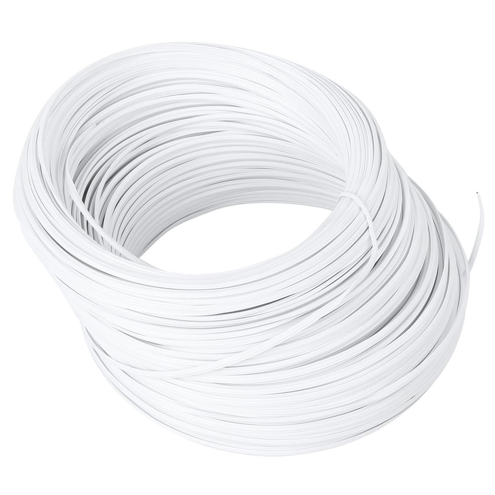 Galvanized Iron Wire White Twist Ties Material Protective 0.55mm Single Core Inside DIY