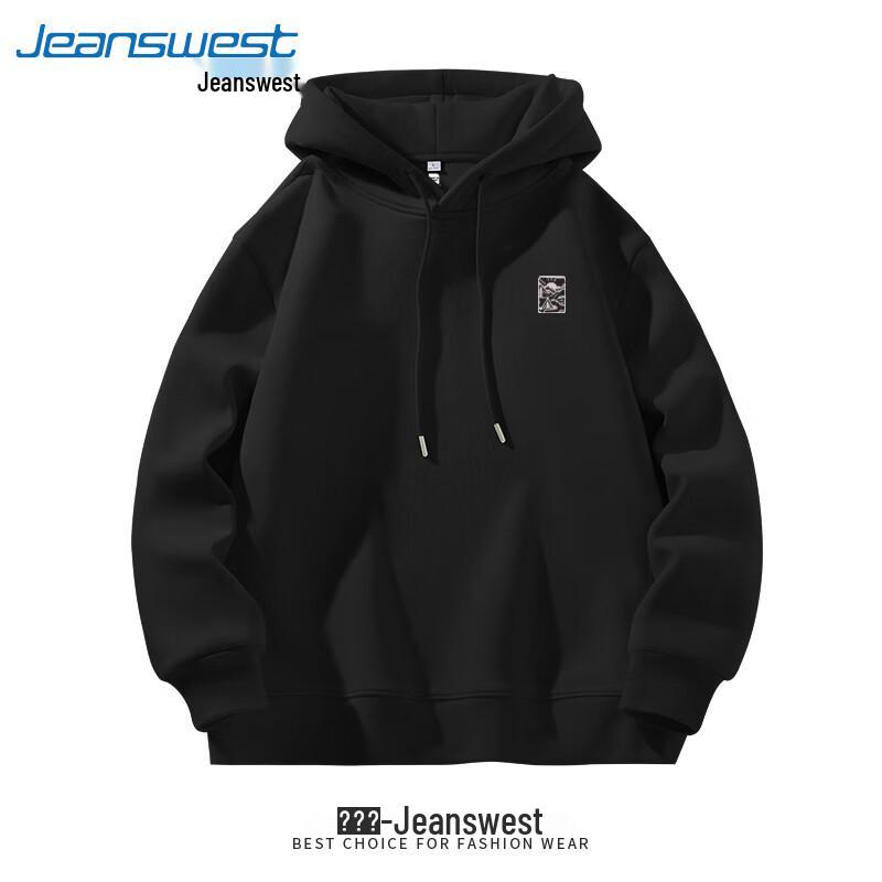 Jeanswest Sweat à capuche unisexe en coton mélangé épais