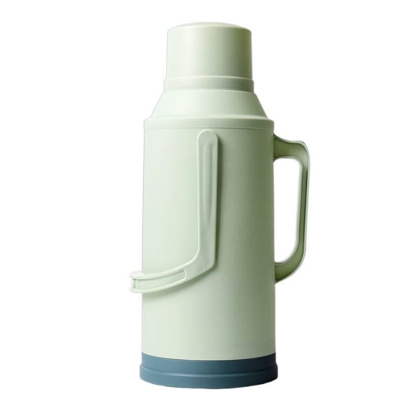 Large Capacity Insulated Thermos Flask for Students and Dormitories with Vintage-Style Plastic Shell