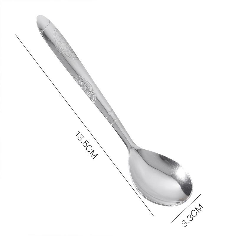 

Stainless Steel Children s Spoon - Ideal for Soup, Kitchen Use, Desserts, and Coffee