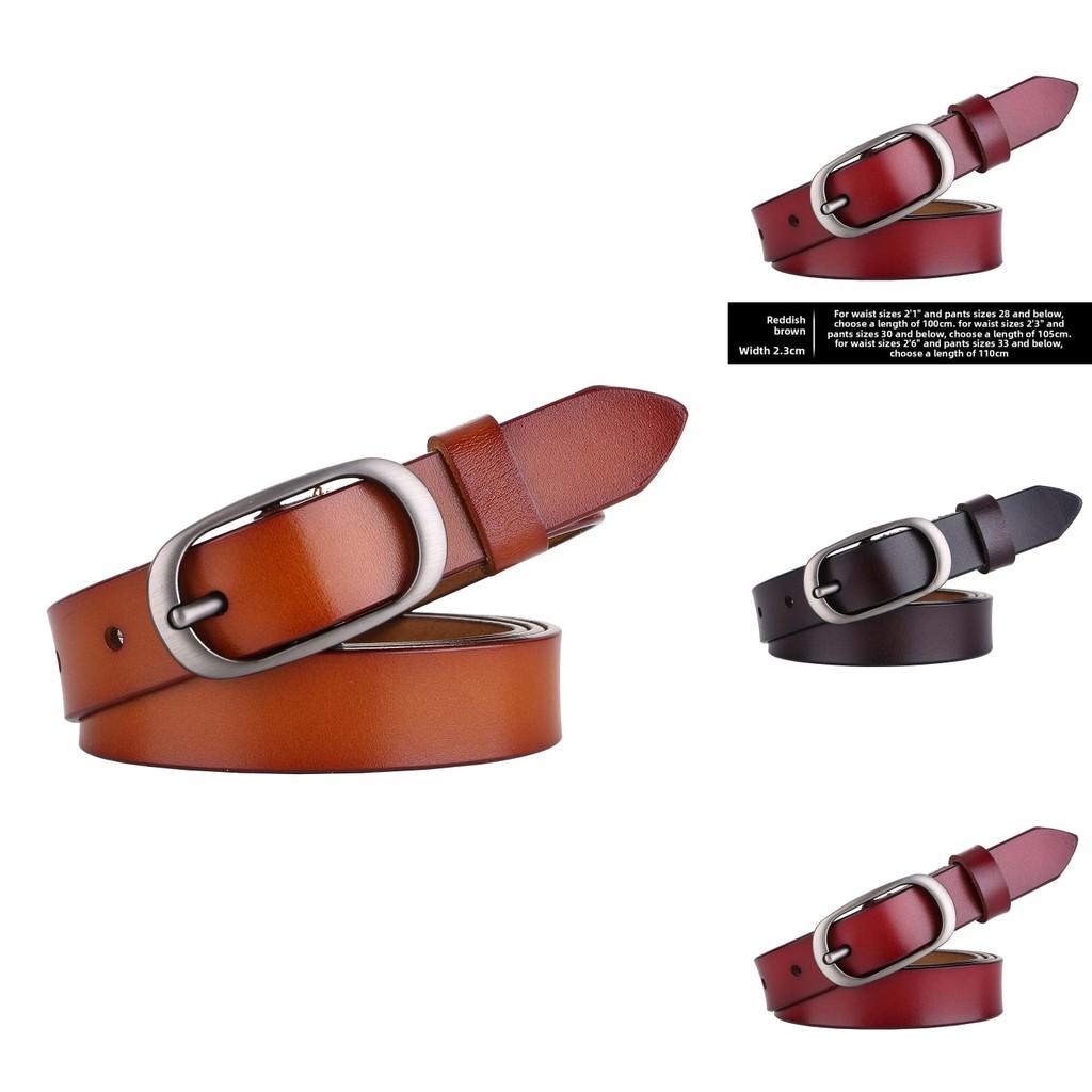 Womens Elliptical Alloy Buckle Belt For Fashion And Office Outfits