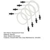 Coffee Machine Replacement Hose for Jura Impressa Easy Fine Foam Nozzles 4 Silicone Tubes with 8 Connectors Smooth Milk Flow Tube for Coffee