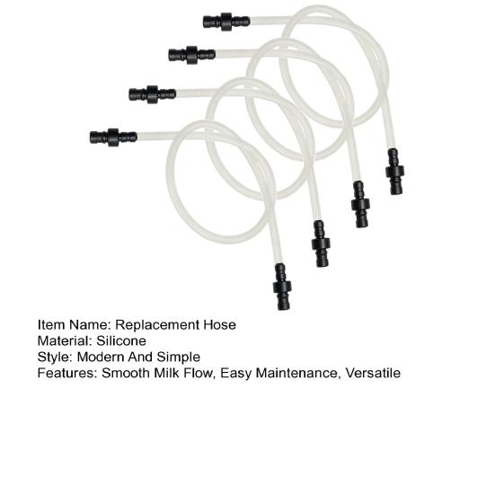 Coffee Machine Replacement Hose for Jura Impressa Easy Fine Foam Nozzles 4 Silicone Tubes with 8 Connectors Smooth Milk Flow Tube for Coffee