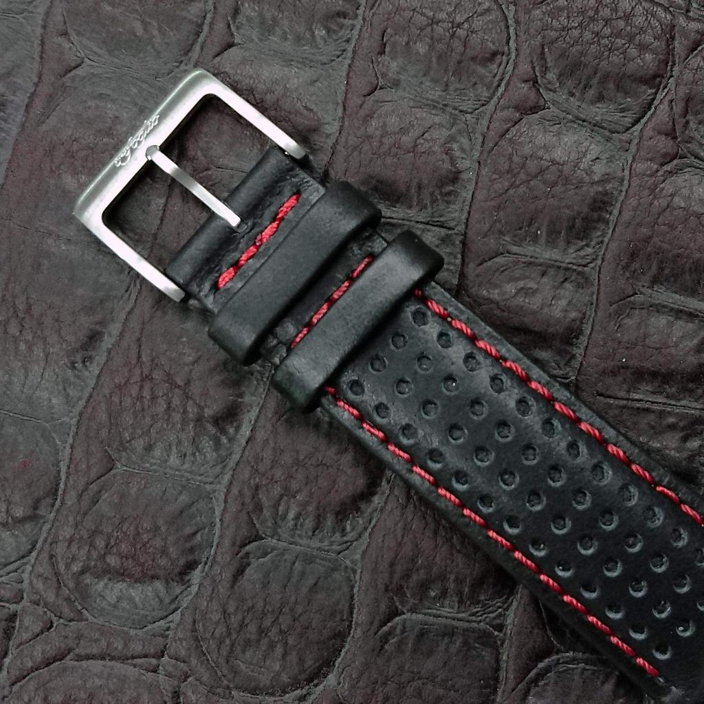 Veloce Trifoglio Italia VELOCE VL181SSBK Automatic Rotating Disc Watch Made in Italy Racing Strap Retro Vintage Design [Trifoglio] Men's [Regular