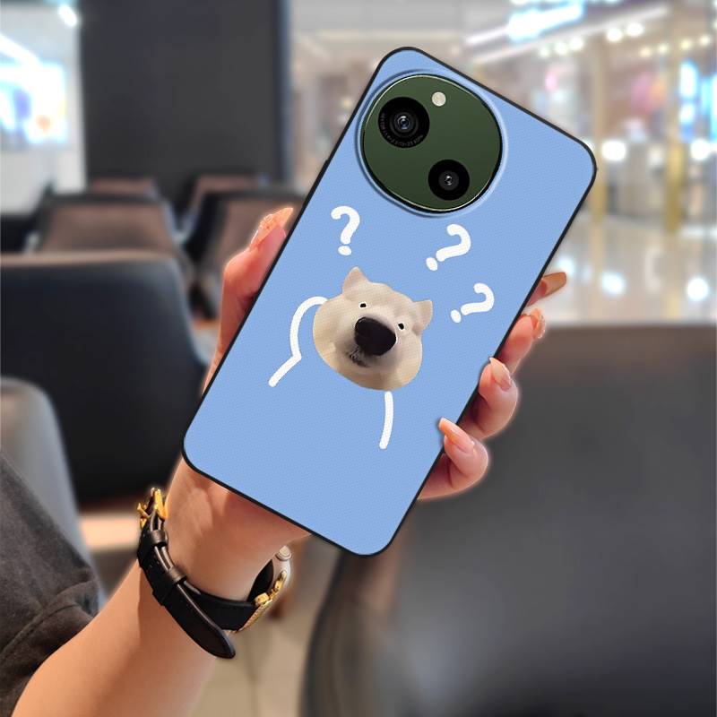Couple Anti-dust Phone Case For Sharp Aquos R9/SH-51E Anti-knock Silicone Protective Durable Dirt-resistant TPU Graffiti